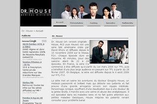 Aperçu visuel du site http://www.drhouse.series-france.com