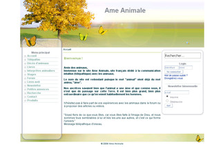 Aperçu visuel du site http://www.ame-animale.fr