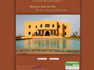Aperçu visuel du site http://www.riad-leksardefes.com