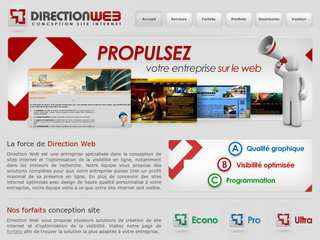 Aperçu visuel du site http://www.conception-site.ca
