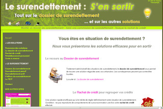 Aperçu visuel du site http://www.surendettement-dossier.com