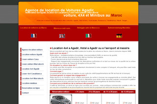Aperçu visuel du site http://www.moroccorent4x4.com