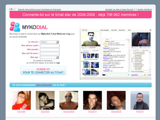 Aperçu visuel du site http://chat.mykodial.com