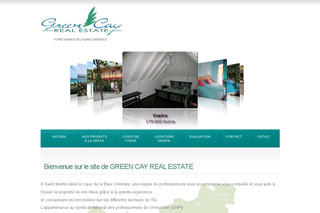 Aperçu visuel du site http://www.greencay-immobilier.com/