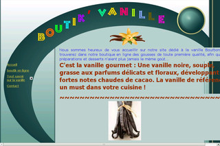 Aperçu visuel du site http://www.boutik-vanille.fr