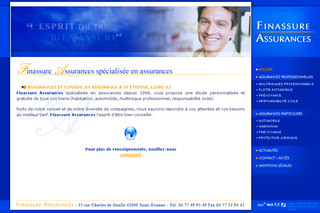 Aperçu visuel du site http://www.finassure-assurance.fr