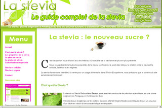 Aperçu visuel du site http://www.stevia-sucre.com