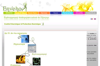 Aperçu visuel du site http://www.enveho.com