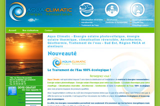 Aperçu visuel du site http://www.aqua-climatic.com
