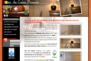 Aperçu visuel du site http://www.aux-couleurs-provencales.com