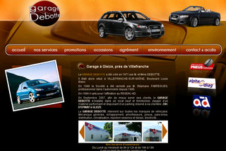 Aperçu visuel du site http://www.garage-debotte.fr