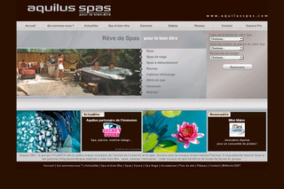 Aperçu visuel du site http://www.aquilusspas.com/