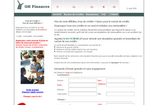 Aperçu visuel du site http://www.gh-finances.com