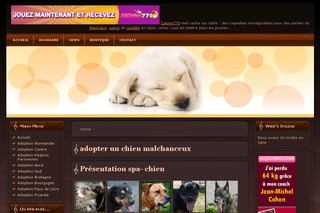 Aperçu visuel du site http://www.spa-chien.com