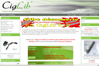 Aperçu visuel du site http://www.ciglib.fr