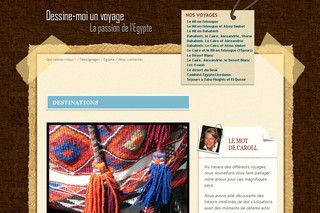 Aperçu visuel du site http://www.dessine-moi-un-voyage.com