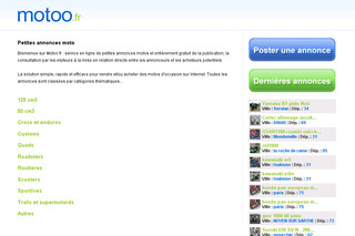 Aperçu visuel du site http://www.motoo.fr
