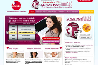 Aperçu visuel du site http://www.mediatis.fr/