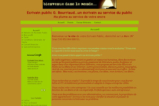 Aperçu visuel du site http://ecrivain-public-services.e-monsite.com/