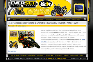 Aperçu visuel du site http://www.everset-motos.com