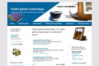 Aperçu visuel du site http://www.cadres-photo-numerique.com
