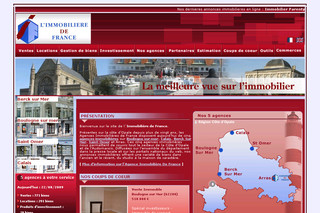 Aperçu visuel du site http://www.immobilieredefrance.com