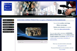 Aperçu visuel du site http://www.audiovisuel-moreau.com