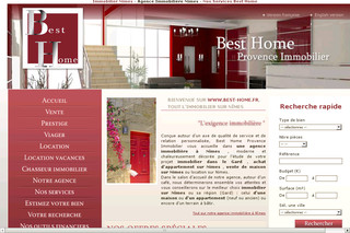 Aperçu visuel du site http://www.best-home.fr