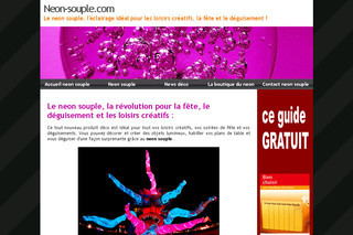Aperçu visuel du site http://www.neon-souple.com