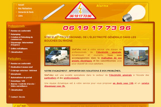 Aperçu visuel du site http://www.stefelec.com
