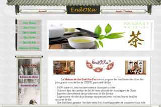 Aperçu visuel du site http://www.endora.fr