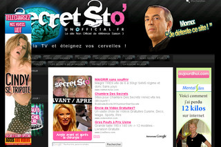 Aperçu visuel du site http://www.secretstory.online.fr/