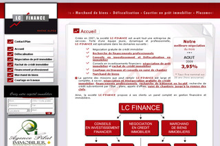 Aperçu visuel du site http://www.lc-finance.fr 