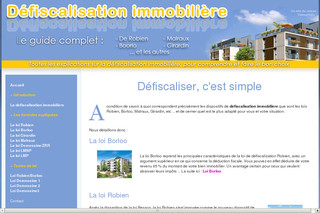 Aperçu visuel du site http://www.conseil-defiscalisation-immobiliere.com