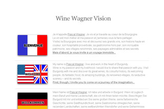 Aperçu visuel du site http://www.wine-wagner-vision.com