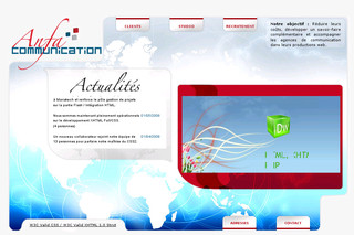 Aperçu visuel du site http://www.anfa-communication.com