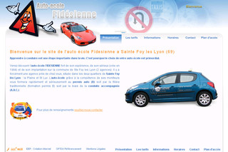 Aperçu visuel du site http://www.auto-ecole-fidesienne.com