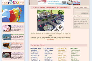 Aperçu visuel du site http://www.fetes.org