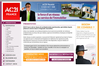 Aperçu visuel du site http://www.Ac2i-France.com