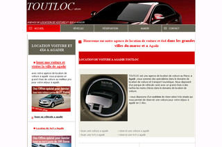 Aperçu visuel du site http://www.location-voiture-agadir.toutloc.com