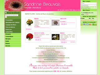 Aperçu visuel du site http://www.fleuriste-noisylesec.com
