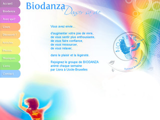 Aperçu visuel du site http://biodanza-uccle-liora.be