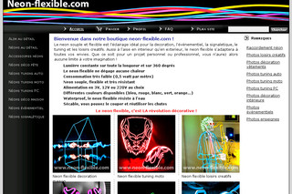 Aperçu visuel du site http://www.neon-flexible.com/
