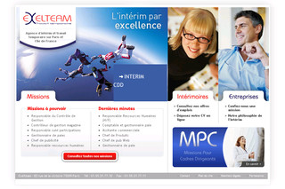 Aperçu visuel du site http://www.exelteam.fr