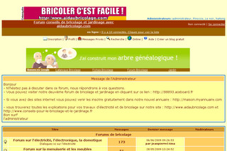 Aperçu visuel du site http://forum-aides-au-bricolage.aceboard.fr