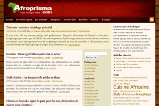 Aperçu visuel du site http://www.afroprisma.com
