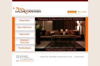 Aperçu visuel du site http://www.salonmarhaba.com