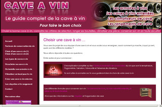 Aperçu visuel du site http://www.cave-a-vin-armoire.com