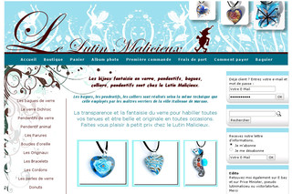 Aperçu visuel du site http://www.lutinmalicieux.com