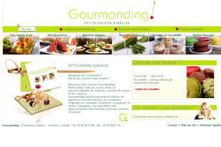 Aperçu visuel du site http://www.gourmanding.com